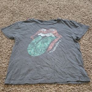 Gray Kids T-Shirt with Graphic Print